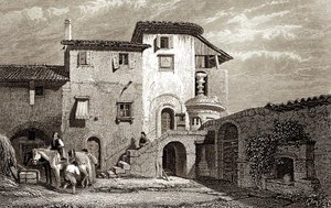 Lord Byron lakóhelye 1811 (metszet)