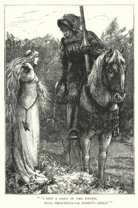 A szép hölgy irgalom nélkül (metszet) alkotó: Edward Frederick (after) Brewtnall
