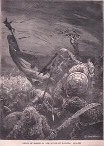 Harold halála a hastingsi csatában i.sz. 1066-ban