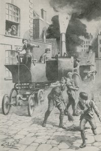 Gurney és csodálatos motorja (litográfia) alkotó: Edward Frederick Skinner