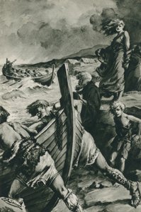 A vikingek, akik Norvégia fjordjaiból kihajóztak és jóval Kolumbusz előtt megtalálták Amerikát (litho)