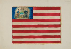 Zászló: mexikói háború, kb. 1936. alkotó: Edward Grant