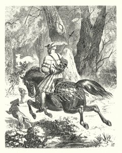 Egy régi ballada újraírva (metszet) alkotó: Edward Henry (after) Corbould
