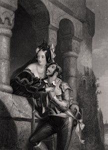 „Jó éjszakát, ezerszer, jó éjszakát”, metszett W.H. Egleton, William Shakespeare (1564-1616) Rómeó és Júliájából