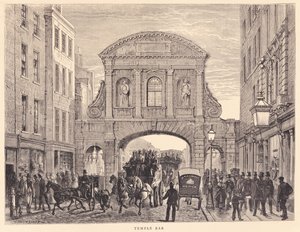 Temple Bar in Fleet Street, 1870 körül