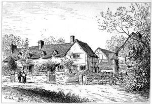 Mary Ardens nyaraló Wilmcote-ban, Warwickshire-ben, 1885. alkotó: Edward Hull