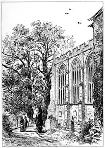A Stratford templom szentélye, Stratford-upon-Avon, Warwickshire, 1885.