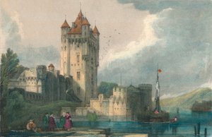Ellfeld gótikus tornyai, 1834. alkotó: Edward John Roberts