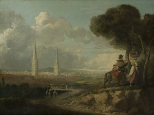 Coventry Hillfieldsből, 1807 körül alkotó: Edward Junior Rudge