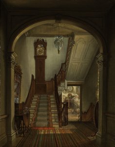 Régi óra a lépcsőn, 1868