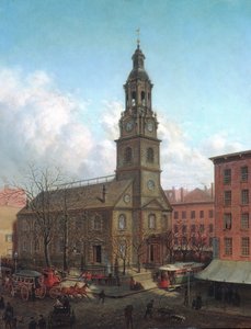 Az észak-holland templom, Fulton és William Streets, New York, 1869.
