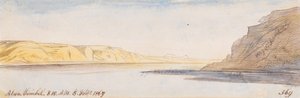 Abú Simbel; 1867. február 8., reggel 8 óra 10 perc (369) alkotó: Edward Lear