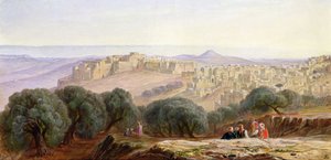 Betlehem, 1870 körül alkotó: Edward Lear