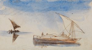 Hajók a Níluson alkotó: Edward Lear