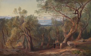 Korfu a Santa Decca felől alkotó: Edward Lear