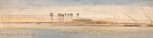 Deir Kadige, 1867. január 2., 13:00 óra. alkotó: Edward Lear