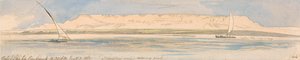 Gebel Sheikh Embarak alkotó: Edward Lear