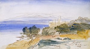 Gonia, 1864 (toll, tinta és WC papíron) alkotó: Edward Lear
