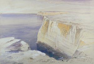 Málta, St. Angelo Hal Far közelében alkotó: Edward Lear