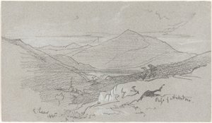 Hegyvidéki kilátás Antrodocoból alkotó: Edward Lear