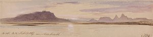 Abu Simbel közelében alkotó: Edward Lear