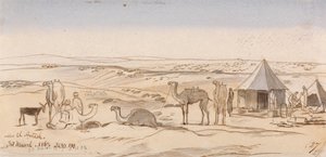 El Areesh közelében, 1867. március 30., 15:30 (27) alkotó: Edward Lear