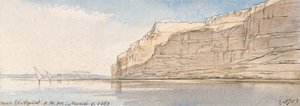 El Azerat közelében alkotó: Edward Lear