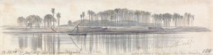 Negadeh közelében, 1867. január 17. 12:30 (188) alkotó: Edward Lear