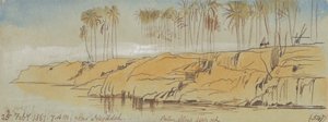 Negadeh közelében. 1867. február 25., 7:00 (547) alkotó: Edward Lear
