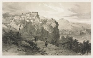 Rocca Giovane. alkotó: Edward Lear