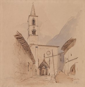 Szent Péter az augusztini rendtől. Leonessa. alkotó: Edward Lear