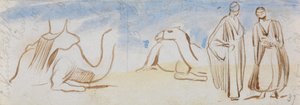 Tanulmányok a tevékről és az egyiptomi férfiakról alkotó: Edward Lear
