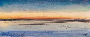 Naplemente a Nílus mentén alkotó: Edward Lear