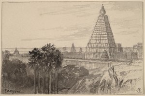 Tanjore, India alkotó: Edward Lear