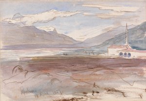 Tepelene, 1857. április 18. alkotó: Edward Lear