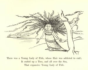 Volt egy Firle Fiatal Hölgy, akinek a haja a göndörítés rabja volt alkotó: Edward Lear