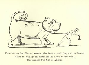 Volt egy anconai Öreg, aki talált egy kis kutyát, akinek nem volt gazdája alkotó: Edward Lear