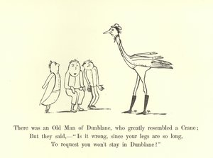 Volt egy Dunblane-i Öreg, aki nagyon hasonlított egy Darura alkotó: Edward Lear