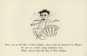 Volt egy háromhídi öregember, akinek a figyelmét Midges elterelte alkotó: Edward Lear