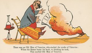 Volt egy Vezúvi Öreg, aki Vitruvius műveit tanulmányozta a Frederick Warne and Co. kiadásában, 1875 körül Londonban megjelent „A könyv a nonsense”-ből. alkotó: Edward Lear