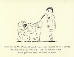 Volt egy öreg Cassel személy, akinek az orra egy bojtárban végződött alkotó: Edward Lear
