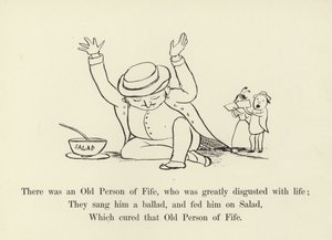 Volt egy fifei öregember, aki nagyon megundorodott az élettől. alkotó: Edward Lear