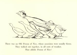 Volt egy nizzai öreg ember, akinek általában libák voltak a társai alkotó: Edward Lear