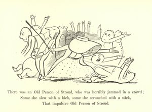 Volt egy öreg Stroud személye, aki szörnyen beszorult a tömegbe alkotó: Edward Lear