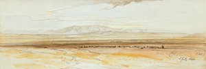 Két nézet Thébáról alkotó: Edward Lear
