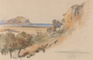 Kilátás Palermo közelében alkotó: Edward Lear