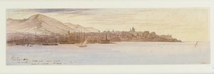 Genova látképe, 1864 alkotó: Edward Lear
