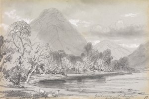 Yewbarrow, Wastwater, 1836. szeptember 16 alkotó: Edward Lear