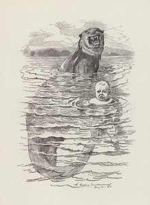 Illusztráció: Charles Kingsley: The Water-Babies (metszet) alkotó: Edward Linley (after) Sambourne