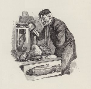 Illusztráció: Charles Kingsley: The Water-Babies (metszet) alkotó: Edward Linley (after) Sambourne